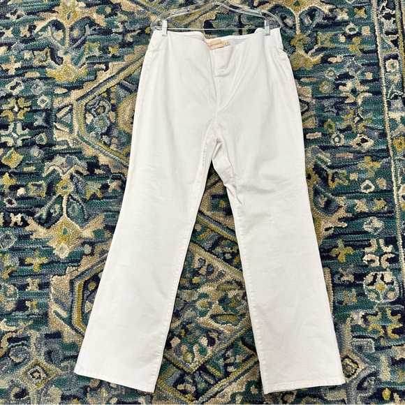 Soft Surroundings Jeans Womens XL Ultimate Pull On Bootcut white Denim Stretch - Picture 1 of 8